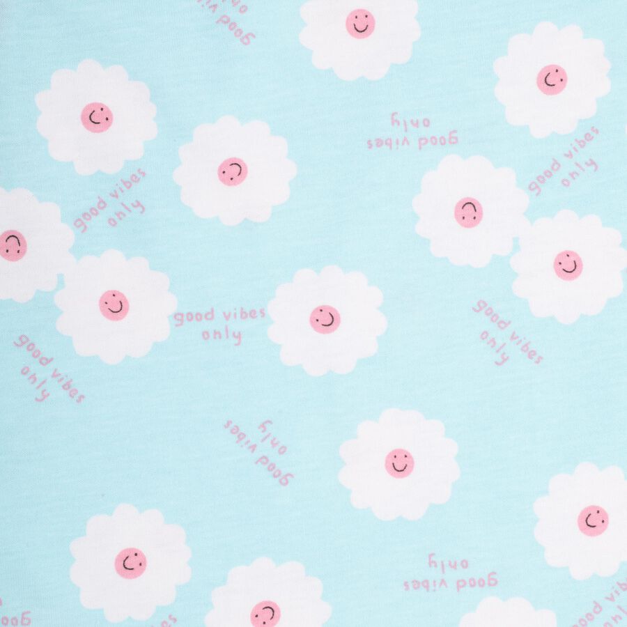 Infant Girls' 100% Cotton Short Set , Light Blue, large image number null