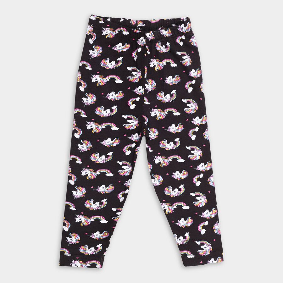 Girl's Legging, Black, large image number null