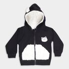 Infants Deep Midnight Navy Blue Cotton Hoodie Casual Sweatshirt, नेवी ब्लू, small image number null