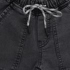 Boys' Dark Grey Regular Fit Stretchable Jeans, Dark Grey, small