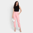 Washed High Rise Jeans, Pink, small image number null