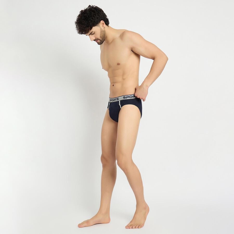 Men's 100% Cotton Briefs , Navy Blue, large image number null