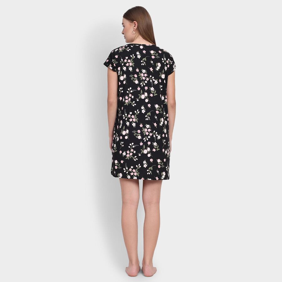 Ladies' Nighty , काला, large image number null