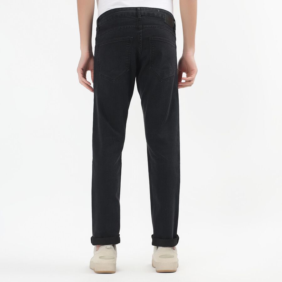 Men's Dark Grey Slim Fit Jeans, गहरा ग्रे, large