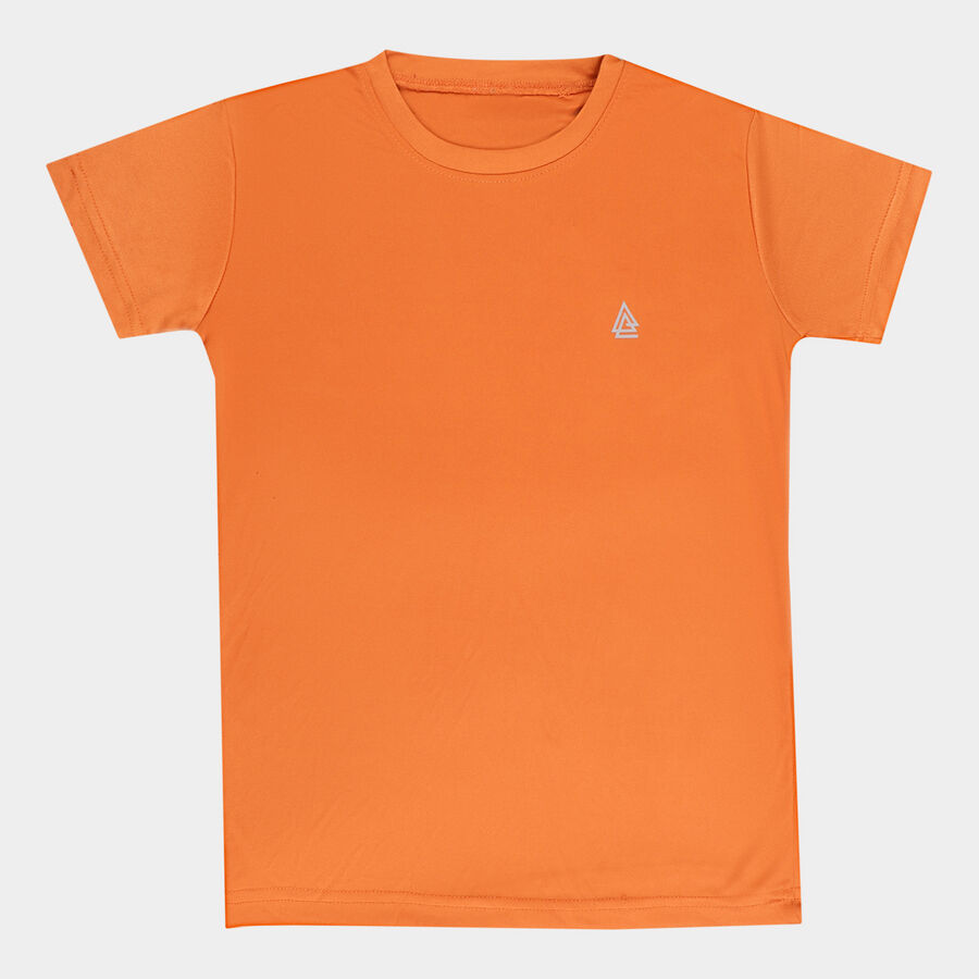 Boys' T-Shirt, Orange, large