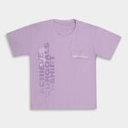 Boys' 100% Cotton Half Sleeves T-Shirt , लाइलेक, small image number null