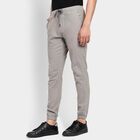 Men's Slim Fit Casual Trousers, Light Grey, small image number null