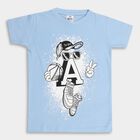 Boys' 100% Cotton Half Sleeves T-Shirt , Light Blue, small image number null