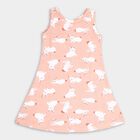 Girls' Frock, Peach, small image number null