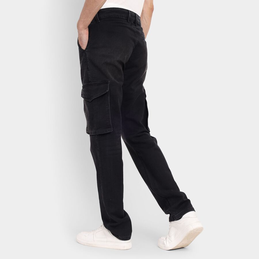 Men's Slim Fit Jeans , Black, large image number null