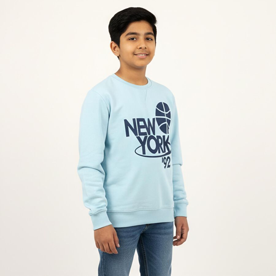 Boys' Sweatshirt, Light Blue, large image number null