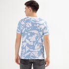 Men's Light Powder Blue Cotton Round Neck T-Shirt, Light Blue, small image number null