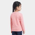 Girls Pink Round Neck Regular Top, Light Pink, small