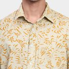 Men's 100% Cotton Casual Shirt, भूरा, small