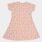 Girls' 100% Cotton Frock , हल्का गुलाबी, small image number null