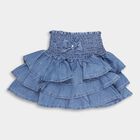Girls' Skirt , मध्यम नीला, small image number null