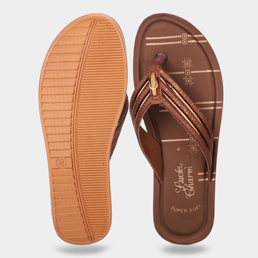 Ladies' Sandal, भूरा, large