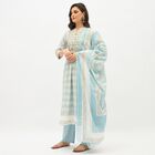 Ladies' 100% Cotton Kurta, Light Blue, small image number null