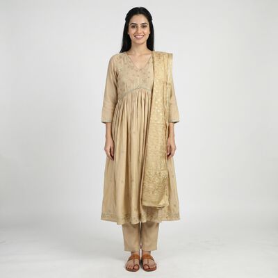 Women's Beige Kurta