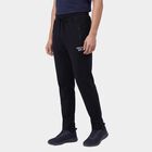 Men's Navy Blue Regular Fit Cuffed Track Pants, Navy Blue, small