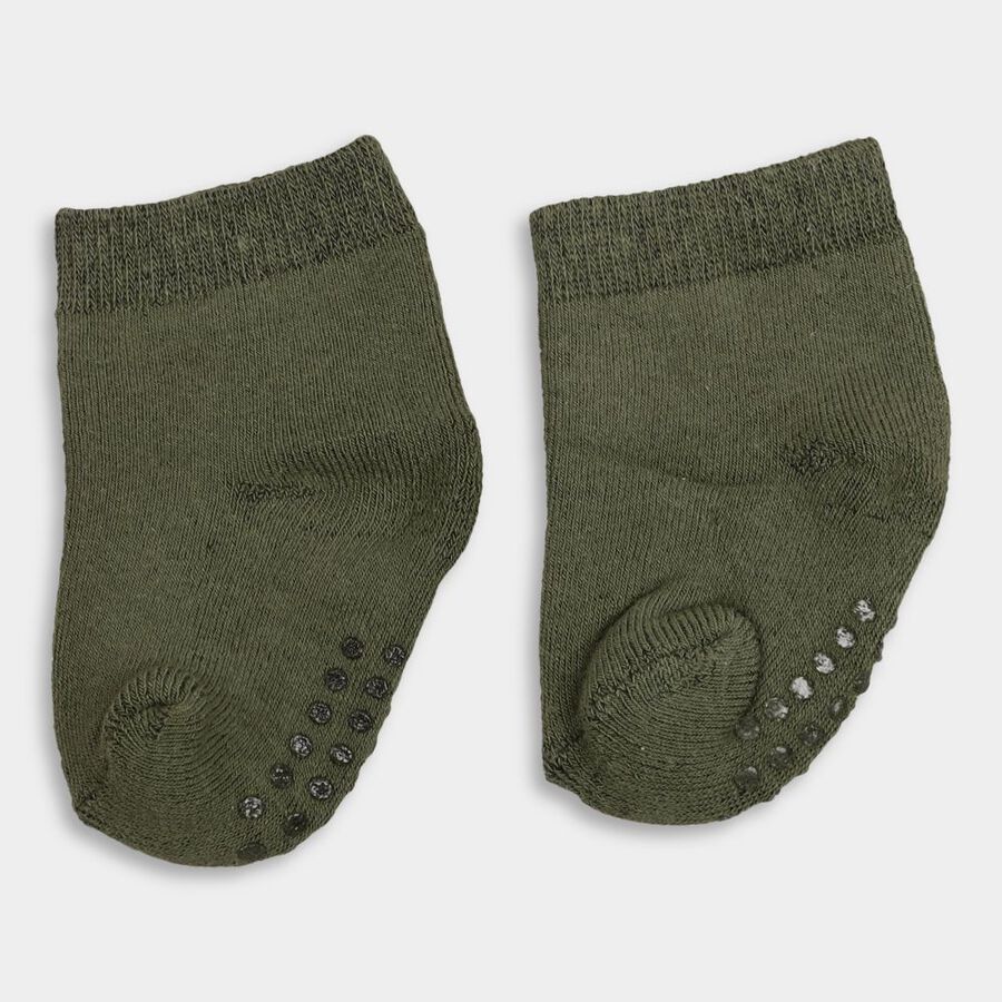 Infant's Socks (Pack of 2), Olive, large