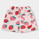Girls' 100% Cotton Shorts , White, small