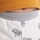 Infants' Grey Regular Fit Printed Half Pant, Light Grey, small