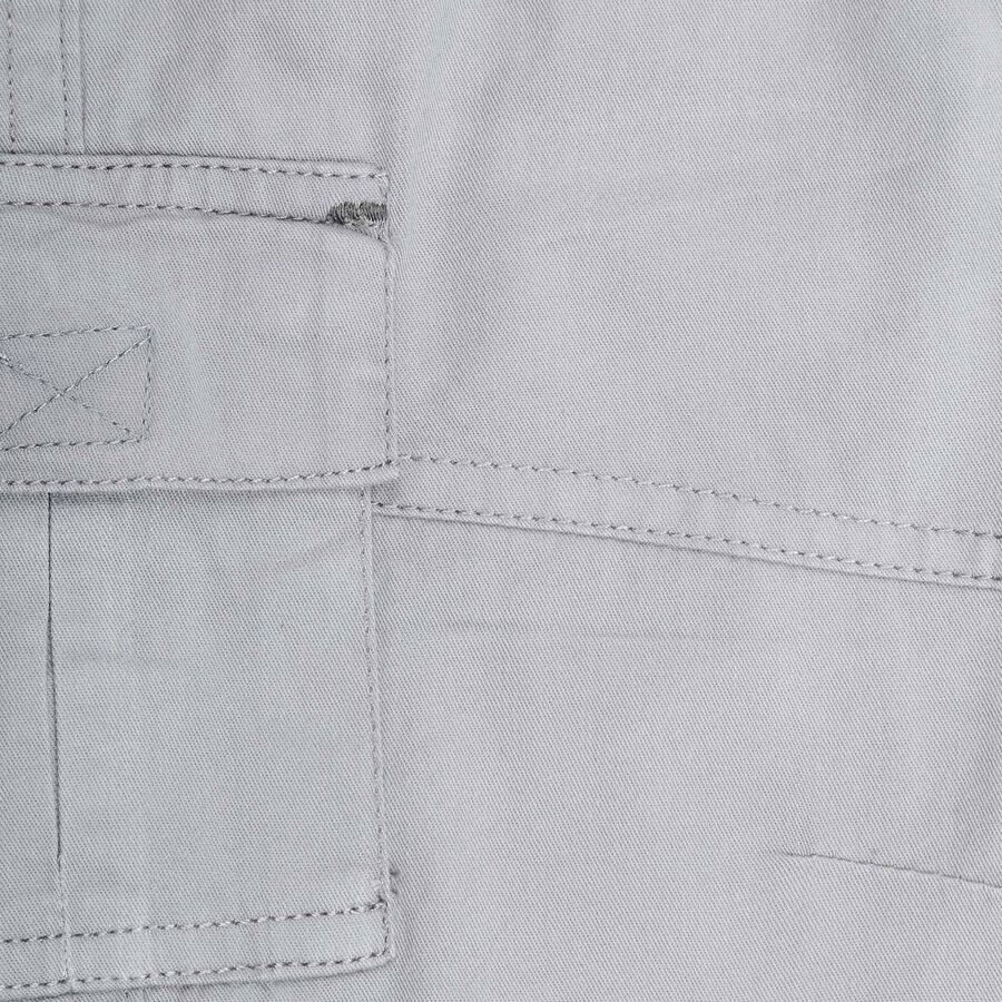 Infants Cotton Solid Trousers, Light Grey, large image number null