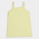 Girls' 100% Cotton Vest (Pack of 2), Yellow, small image number null