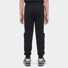 Boys Black Graphic Printed Jogger Pyjama, काला, small