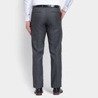 Men's Slim Fit Formal Trousers , मिश्रित मध्यम ग्रे, small