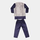 Boys Kurta Pyjama, Navy Blue, small image number null