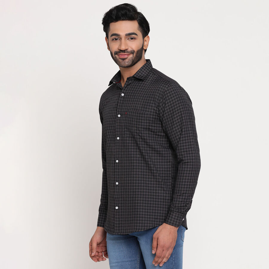Checks Casual Shirt, Navy Blue, large image number null