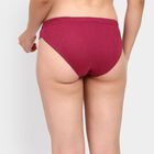 Ladies' 100% Cotton Panty, Wine, small image number null