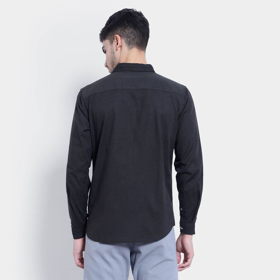 Cotton Solid Casual Shirt, Olive, large image number null