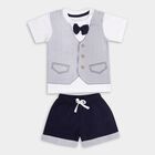 Infants' 100% Cotton Baba Suit , Navy Blue, small image number null