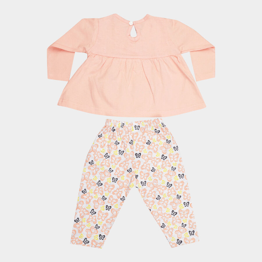 Infants Cotton Hipster Set, Peach, large image number null