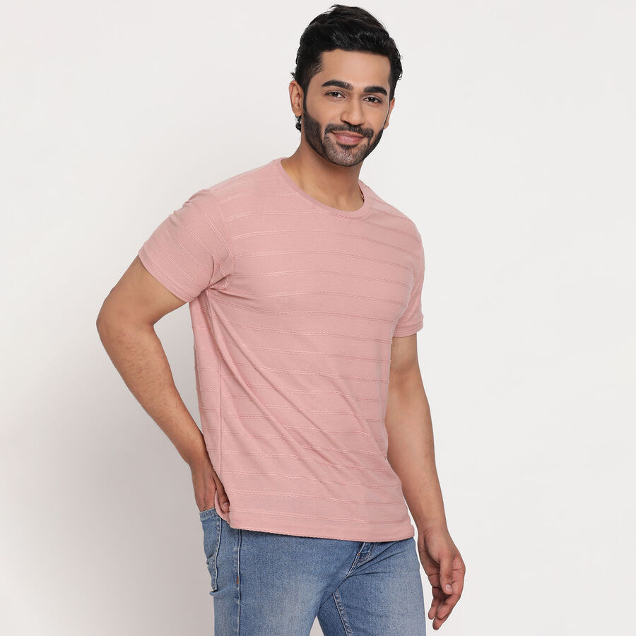 Round Neck T-Shirt, Light Pink, large image number null