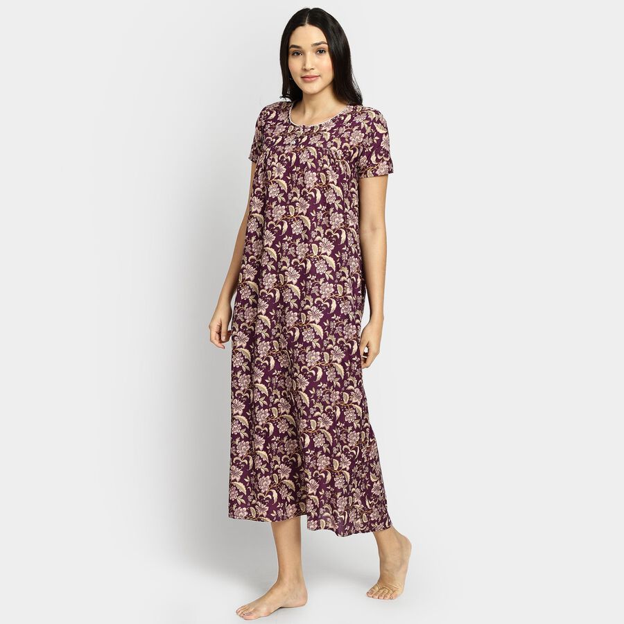 Ladies' Nighty, बैंगनी, large image number null