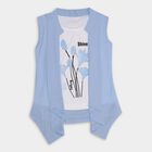 Girls' T-Shirt , Light Blue, small