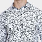 Men's 100% Cotton Casual Shirt , White, small image number null