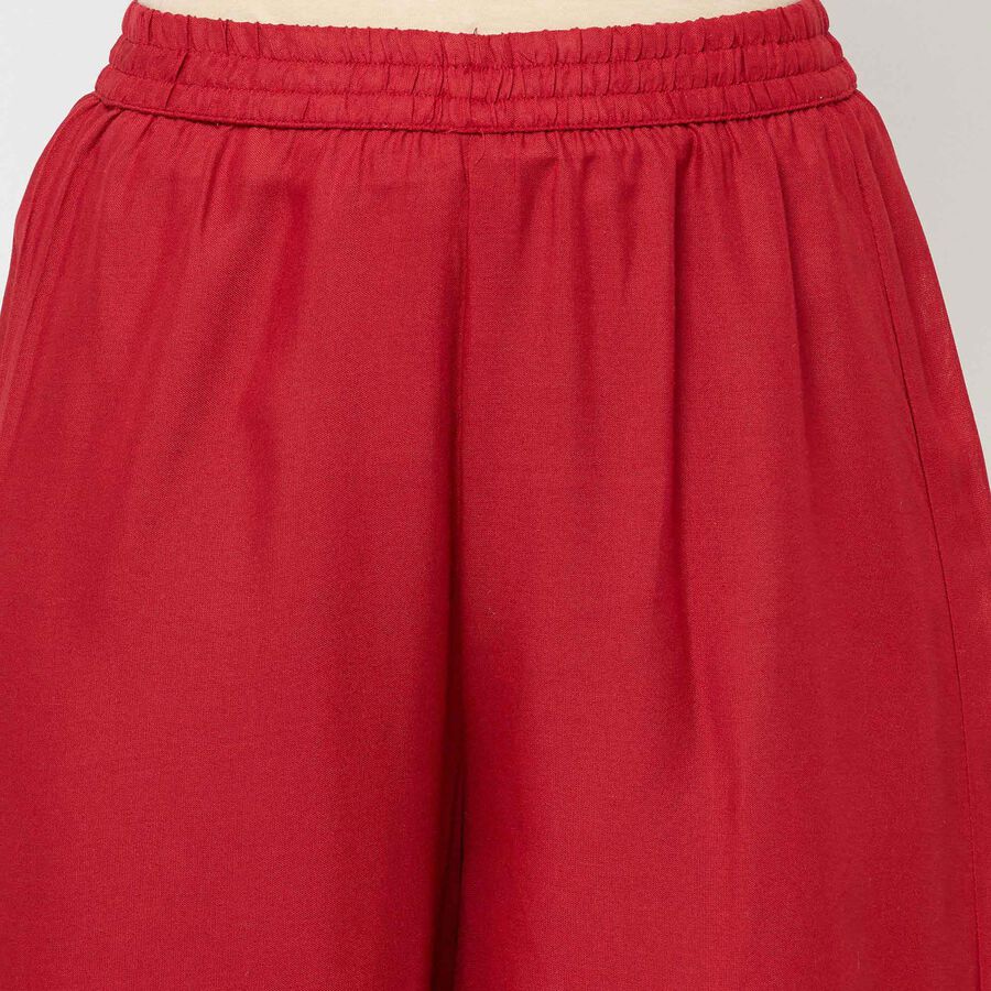 Printed Palazzo, Maroon, large image number null