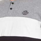 Cut & Sew Henley T-Shirt, Melange Mid Grey, small image number null