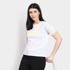 Ladies' 100% Cotton Round Neck T-Shirt, Melange Light Grey, small