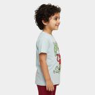 Boys' Half Sleeves T-Shirt, हल्का नीला, small
