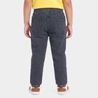 Boys Dark Grey Straight Fit Drawstring Jeans, Dark Grey, small