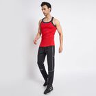 Men's 100% Cotton Gym T-Shirt, Red, small