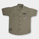 Boys' 100% Cotton Casual Shirt , Olive, small image number null