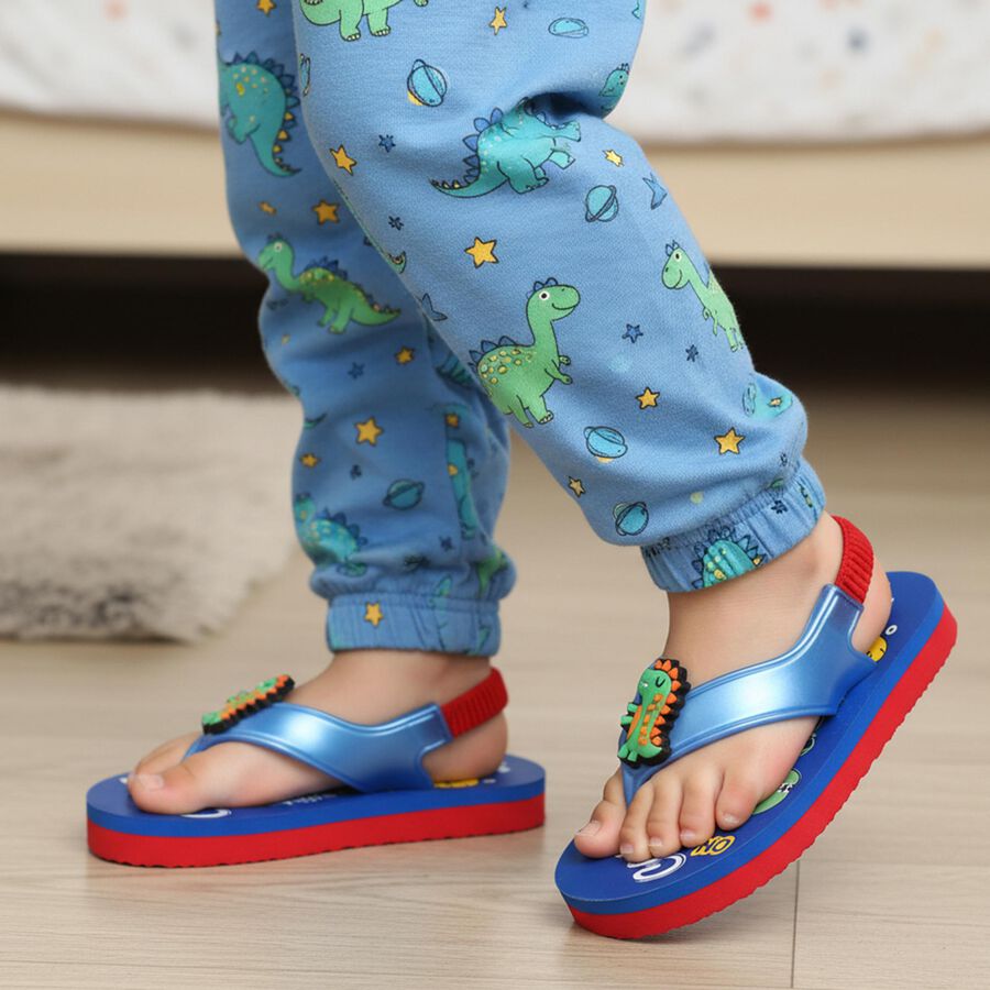 Boys' Slipper, नीला, large