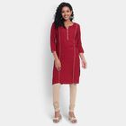 Solid Kurta, Maroon, small image number null